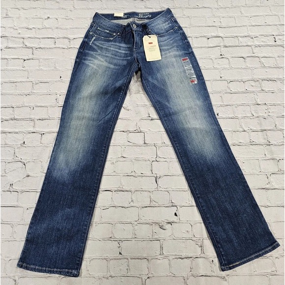 Levi's Curve ID Jeans Pants Modern Straight Bold Curve Blue WOMENS SZ 29X32 - Picture 1 of 10